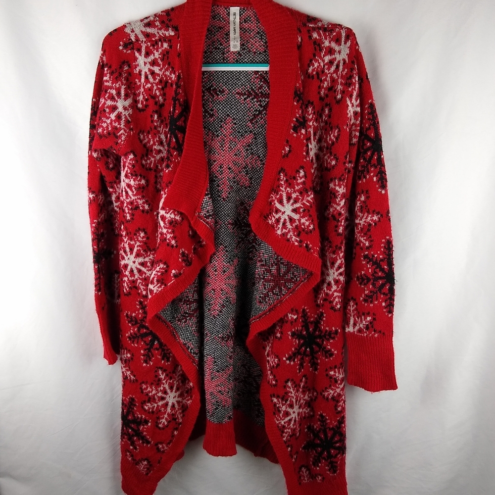 Christmas open front cardigan Size Small